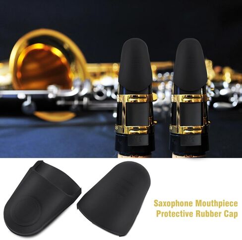 Saxophone Moutiece Caps, Clarinet Moutiece Caps, Clarinet Rubber Caps, Suitable for Saxophones and Clarinets(black) in Saudi Arabia