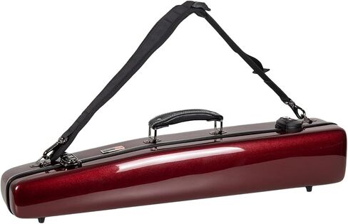 Crossrock Fiberglass Alto Saxophone Case - Includes Accessory Pocket, Removable Shoulder Straps, TSA Lock - Black (CRF1020ASBK) in Saudi Arabia
