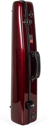 Crossrock Fiberglass Alto Saxophone Case - Includes Accessory Pocket, Removable Shoulder Straps, TSA Lock - Black (CRF1020ASBK) in Saudi Arabia
