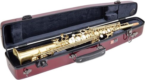 Crossrock Fiberglass Alto Saxophone Case - Includes Accessory Pocket, Removable Shoulder Straps, TSA Lock - Black (CRF1020ASBK) in Saudi Arabia