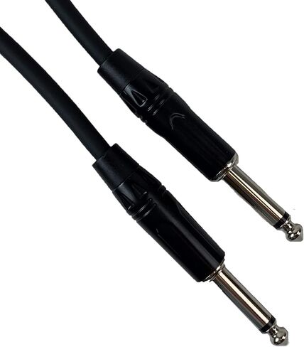 Gearlux Instrument Cable/Professional Guitar Cable 1/4 Inch to 1/4 Inch, Black, 25 Foot - 2 Pack in Kuwait