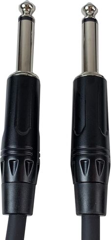 Gearlux Instrument Cable/Professional Guitar Cable 1/4 Inch to 1/4 Inch, Black, 25 Foot - 2 Pack in Kuwait