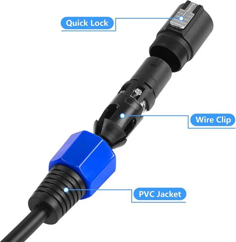 CERRXIAN 3.2FT 1M Speakon Extension Cable, Speakon Male to Female Wire Audio Cord with Twist Lock, for Loudspeaker, Amplifier, DJ Stage in Saudi Arabia