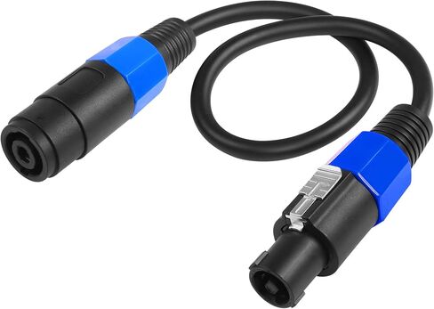 CERRXIAN 3.2FT 1M Speakon Extension Cable, Speakon Male to Female Wire Audio Cord with Twist Lock, for Loudspeaker, Amplifier, DJ Stage in Saudi Arabia