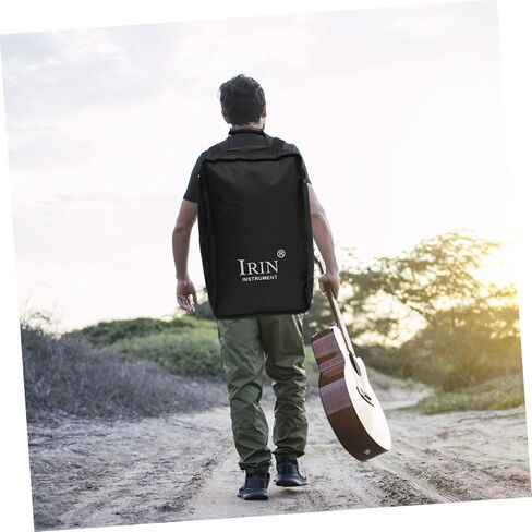 LIFKOME Cajon Drum Kit Loveook Backpck Storage Tote Kids Storage Organizer قرع أداة تحمل حقيبة طبل كاجون وحقائب نايلون حقيبة حمل حقيبة أدوات قرع بطانة سوداء in Kuwait