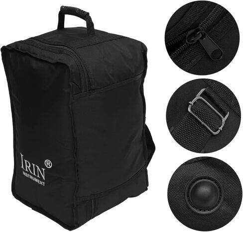 LIFKOME Cajon Drum Kit Loveook Backpck Storage Tote Kids Storage Organizer قرع أداة تحمل حقيبة طبل كاجون وحقائب نايلون حقيبة حمل حقيبة أدوات قرع بطانة سوداء in Kuwait