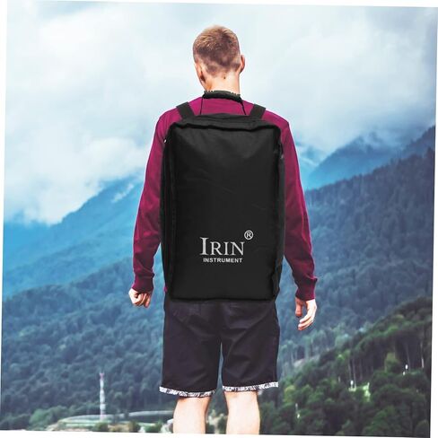 LIFKOME Cajon Drum Kit Loveook Backpck Storage Tote Kids Storage Organizer قرع أداة تحمل حقيبة طبل كاجون وحقائب نايلون حقيبة حمل حقيبة أدوات قرع بطانة سوداء in Kuwait