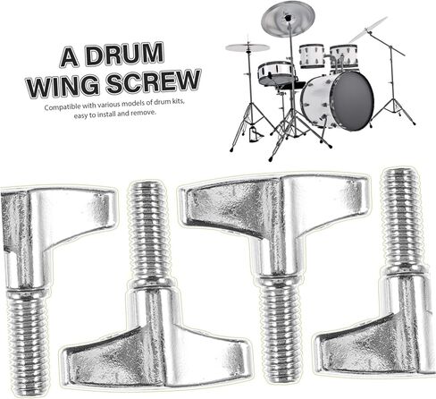 حامل معدني 4 قطعة قوس معدني طبل الصنج أداة المكسرات طبل الصنج أداة زر قرع معدن الفضة مكون طبل الصنج حامل الجناح الجوز الأقواس المعدنية in Kuwait