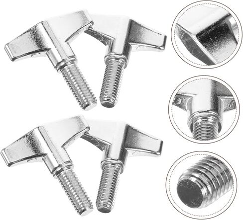 حامل معدني 4 قطعة قوس معدني طبل الصنج أداة المكسرات طبل الصنج أداة زر قرع معدن الفضة مكون طبل الصنج حامل الجناح الجوز الأقواس المعدنية in Kuwait