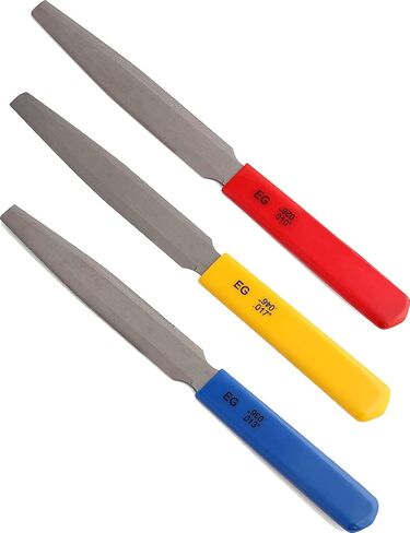 Electric Guitar files set,Acoustic Guitar file set,Bass Guitar files set,Tapered Nut Files Double Edge Nut Slotting Files,Fret Crowning Files Luthier Tools 3pcs set(Acoustic Guitar files) in Saudi Arabia