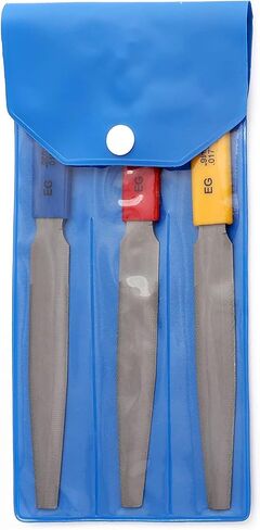 Electric Guitar files set,Acoustic Guitar file set,Bass Guitar files set,Tapered Nut Files Double Edge Nut Slotting Files,Fret Crowning Files Luthier Tools 3pcs set(Acoustic Guitar files) in Saudi Arabia