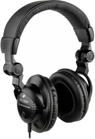 Supro Delta King 12، حزمة سوداء/سوداء مع سماعات رأس Polsen Studio Monitor، كابل Kopul Instrument 10 بوصات، أعواد جيتار Fender 12 حزمة in Kuwait