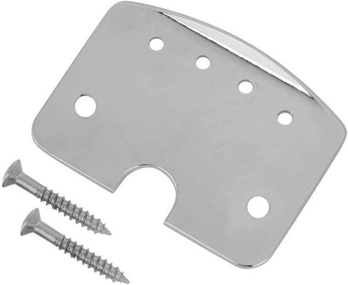 VBESTLIFE Guitar Tailpiece Metal 4 String Cigar Box Tailpiece Guitar Parts Chrome for Guitar Bass Musical Instrument Performance Accessory in Saudi Arabia