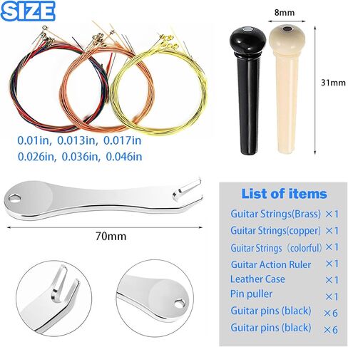 3 مجموعات من سلاسل الجيتار الصوتية مع مقياس عمل الجيتار سلاسل الجيتار الصوتية 6 سلسلة مجموعة دبابيس الجيتار الصوتية أوتاد دبوس مجتذب عدة سلاسل الجيتار استبدال سلسلة الصلب الملونة الغيتار الصوتي in Kuwait