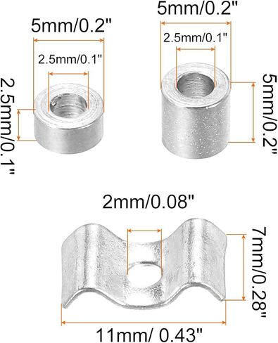 MECCANIXITY Guitar String Trees String Retainer Guides Black for Electric Guitar Bass Parts Replacement with Screws 4 Set in Saudi Arabia