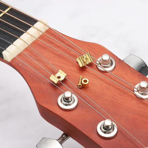 MECCANIXITY Guitar String Trees String Retainer Guides Black for Electric Guitar Bass Parts Replacement with Screws 4 Set in Saudi Arabia