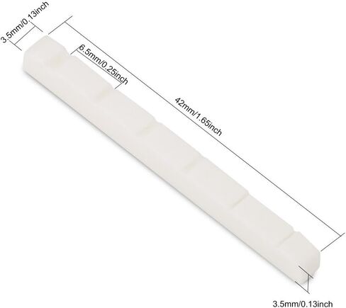 2 قطعة 6 سلاسل الغيتار الكهربائي العلوي الجوز الغيتار مشقوق العظام الجوز استبدال شقة القاع in Kuwait