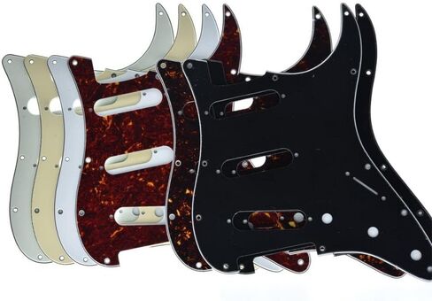 KAISH 11 Hole ST/Strat Style Pickguard SSS Pick Guard for USA/Mexico Stratocaster/Strat Abalone Pearl in Saudi Arabia