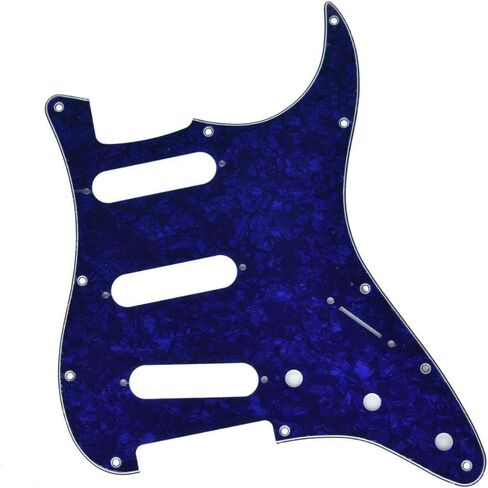 KAISH 11 Hole ST/Strat Style Pickguard SSS Pick Guard for USA/Mexico Stratocaster/Strat Abalone Pearl in Saudi Arabia