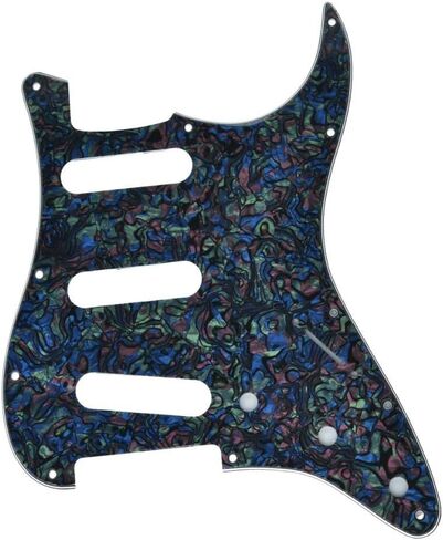 KAISH 11 فتحة ST/Strat Style Pickguard SSS اختيار الحرس للولايات المتحدة الأمريكية/المكسيك ستراتوكاستر/سترات أسود 3 طبقات in Saudi Arabia