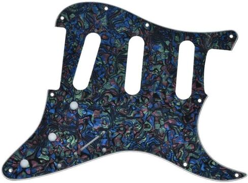 KAISH 11 فتحة ST/Strat Style Pickguard SSS اختيار الحرس للولايات المتحدة الأمريكية/المكسيك ستراتوكاستر/سترات أسود 3 طبقات in Saudi Arabia