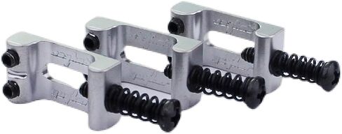 Guyker 10.5mm Tremolo Bridge Bent Bras Saddles، Bridge Saddles Tremolo System استبدال جزء متوافق مع Strat ST Tele TL جيتار كهربائي (مجموعة من 6، كروم) in Saudi Arabia