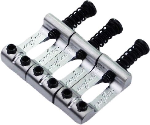 Guyker 10.5mm Tremolo Bridge Bent Bras Saddles، Bridge Saddles Tremolo System استبدال جزء متوافق مع Strat ST Tele TL جيتار كهربائي (مجموعة من 6، كروم) in Saudi Arabia