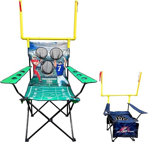 مجموعة ألعاب القذف والكراسي الخلفية مقاس XXL العملاقة - بطول 8 بوصات - لعبة كرة قدم خارجية تتسع لشخصين إلى 4 أشخاص - تتضمن كرات القدم ومضخة هواء وحقيبة للركل وحقيبة تخزين - للخياطة والفناء الخلفي والشاطئ والمتنزهات in Kuwait