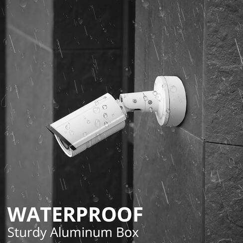 24 حزمة من صندوق توصيل كاميرا الأمان متوافق مع كاميرات الرصاص المقاومة للماء، دعامة تثبيت للكاميرا، كابل إخفاء من الألومنيوم، غطاء كاميرا كهربائي لتركيب وصلة CCTV in Kuwait