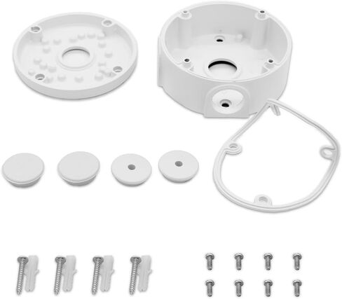 24 حزمة من صندوق توصيل كاميرا الأمان متوافق مع كاميرات الرصاص المقاومة للماء، دعامة تثبيت للكاميرا، كابل إخفاء من الألومنيوم، غطاء كاميرا كهربائي لتركيب وصلة CCTV in Kuwait