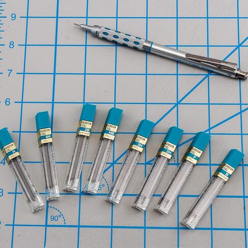 بنتل، سوبر هاي بوليمر، إعادة تعبئة الرصاص، 0.7 ملم متوسط، 2B، 144 قطعة من الرصاص (50-2B)، رمادي in Kuwait