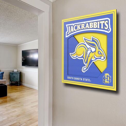 لوحة فنية جدارية لسلسلة شعار YouTheFan NCAA Michigan Wolverines ثلاثية الأبعاد - 12x12، ألوان الفريق in Saudi Arabia