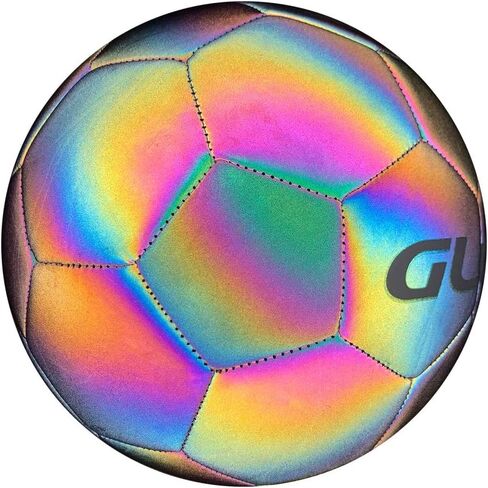 Glow Reflective Size 5 Soft Leather Soccer Ball-Light Up in Camera Flash,for Boys,Girls and Teens. in Saudi Arabia