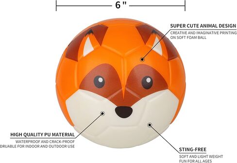 BORPEIN Soft Foam Soccer Indoor Outdoor Football Soccer Ball in Saudi Arabia