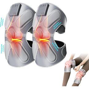 SKG Knee Massager with Heat and Vibration,Gifts for Father Cordless Heated Knee Brace for Knee Pain Relief,Portable Knee Massager for Joint Pain,Gifts for Dad Men Women W3 PRO