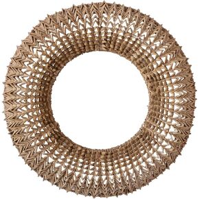 Creative Co-Op Hand-Woven Buri Palm, Natural Wreath