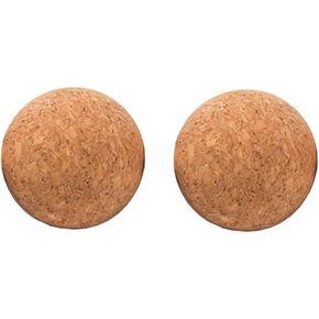 2 Pcs Wooden Wine Cork Ball Stopper Plugs for Wine Decanter Carafe Bottle Replacement