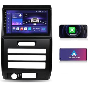 hizpo Car Radio for Ford F150 P415 Raptor Manual AC 2009-2012, Android 12 Car Stereo GPS Navigator with Carplay/Android Auto Mirror Link, 4GB + 32GB, WiFi, Backup Camera (B -Manual AC)