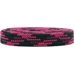 2 Pairs Flat Colored Shoelaces for Sneakers Plaid Shoe Laces Wide 0.31" Sneaker Boots Shoestrings
