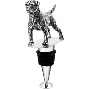 Rottweiler Dog Wine Bottle Stopper, Rottweiler Dog Gifts Wine Gifts Christmas Father's Day Mother's Day Birthday Gifts for Men Women Dog Lovers, Wine Accessories
