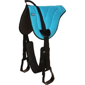 CHALLENGER Horse Western Suede Neoprene Anti-Slip Bareback Saddle Pad Stirrups 39187TR