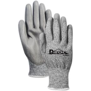 Magid D-ROC Lightweight Polyurethane Palm Coated Cut Resistant Work Gloves Size 5/XXS
