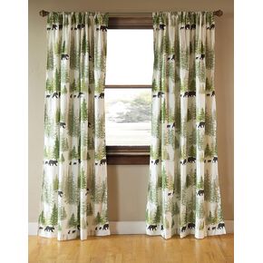 Carstens Stack Rock Southwestern Curtain Panel Set 54x84, White (JQ415)