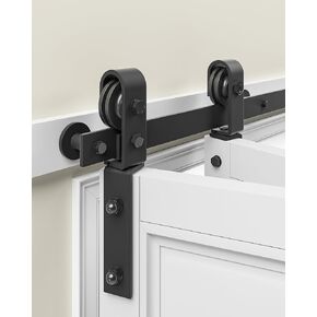 64'' Bifold Barn Door Hardware Kit for Closet Doors, 5.3ft Side Mount Bifold Door Hardware for Bifold Doors, Fit Four 15'' Folding Door, Easy Install (Door Not Included)