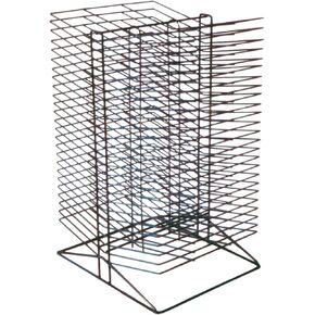 Sax All-Steel Double Sided Wire Drying Rack, 50 Shelves, 17 x 20 x 30 Inches, Steel, Black - 216782