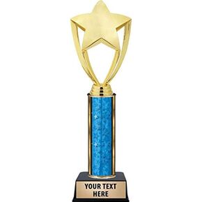 Crown Awards 11" Large Star Trophies - Gold Star Achievement Trophy with Customized Text Prime