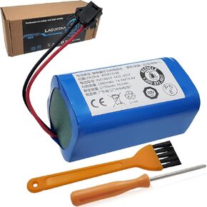 850T Battery Compatible with Proscenic 850T 850P Neatsvor X500 X520 X600 Ultenic D5 D5S Pro Series Robot Vacuum Cleaner CMICR18650F8M7-4S1P 14.4V