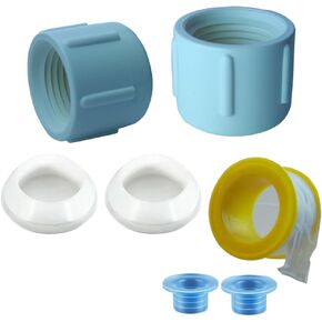 2PCS Low Point Drain Caps and Seals Kit Fit for RV, 1/2" Low Point Drain Valve and Sealing Ring kit