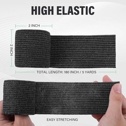 Self Adherent Cohesive Bandages 2" X 5 Yards Elastic Self Adherent Tape, Athletic Tape Skin Color 6 Rolls Used for Wraps, Sports Tape in Saudi Arabia