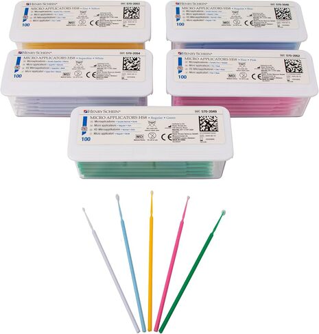 Bendable Micro Applicator, Fine Tip, Disposable, Bendable Neck for Precision Application - Latex-Free Microbrush Swabs for Dental, Medical, and Cosmetic Use - Green, Pack of 1 in Kuwait